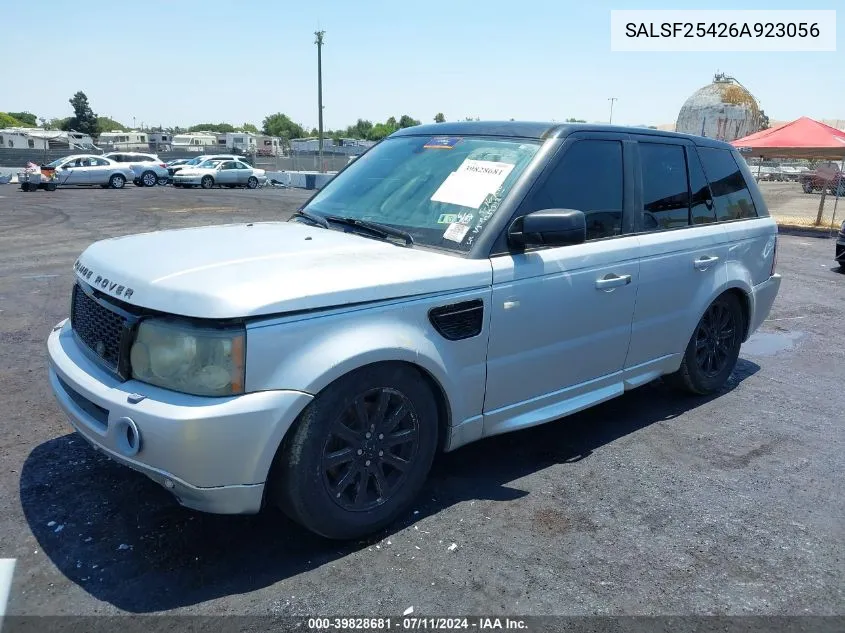 SALSF25426A923056 2006 Land Rover Range Rover Sport Hse