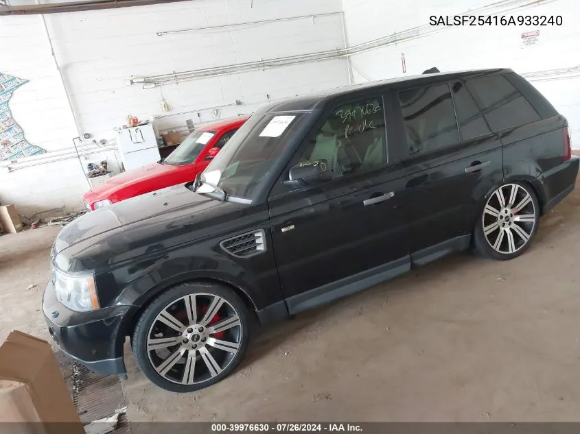 SALSF25416A933240 2006 Land Rover Range Rover Sport Hse