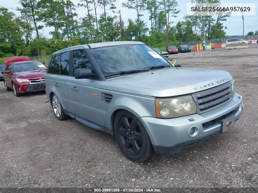 SALSF25466A957629 2006 Land Rover Range Rover Sport Hse