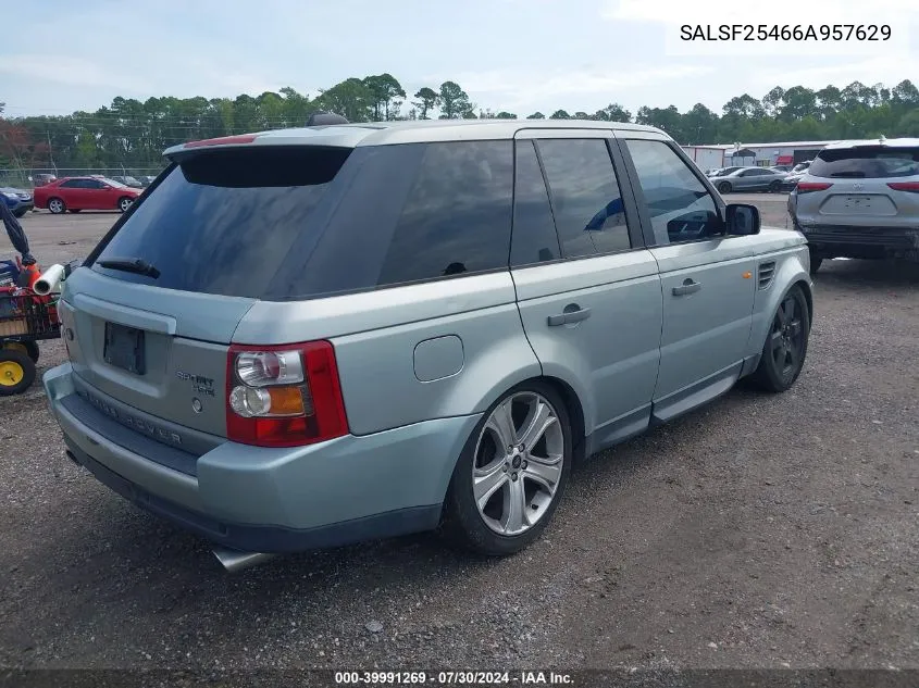 SALSF25466A957629 2006 Land Rover Range Rover Sport Hse