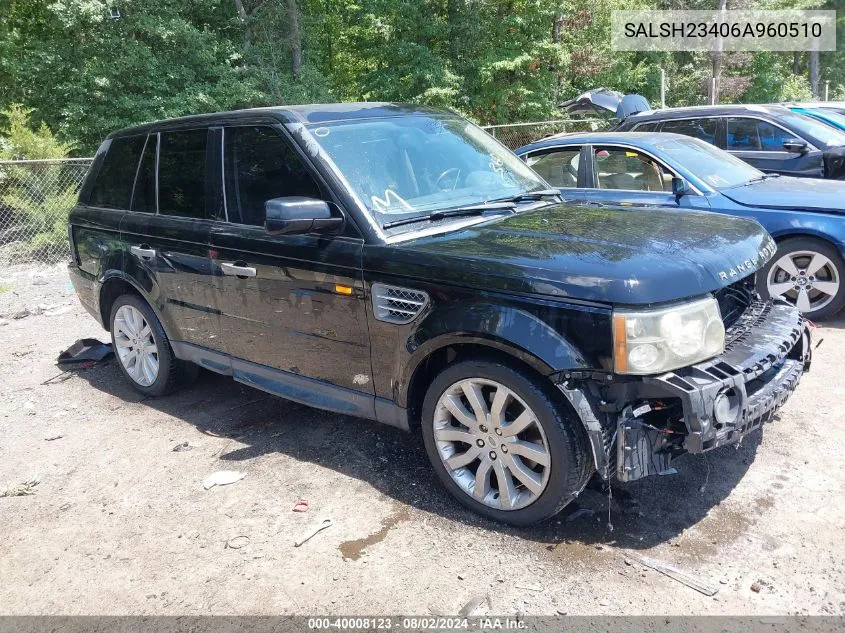 SALSH23406A960510 2006 Land Rover Range Rover Sport Supercharged