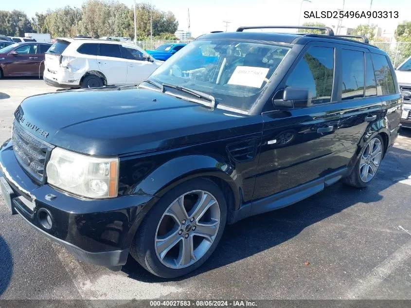 SALSD25496A903313 2006 Land Rover Range Rover Sport Hse