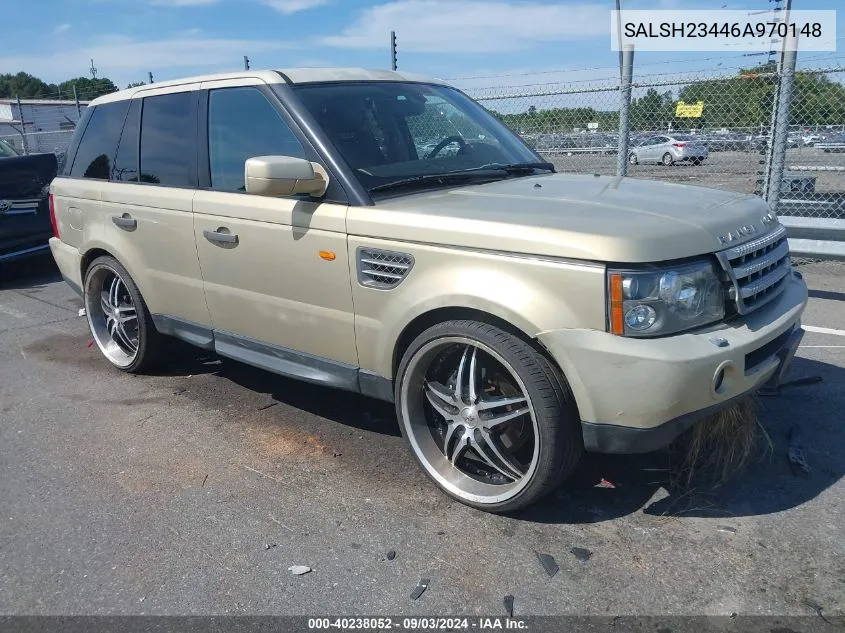 2006 Land Rover Range Rover Sport Supercharged VIN: SALSH23446A970148 Lot: 40238052