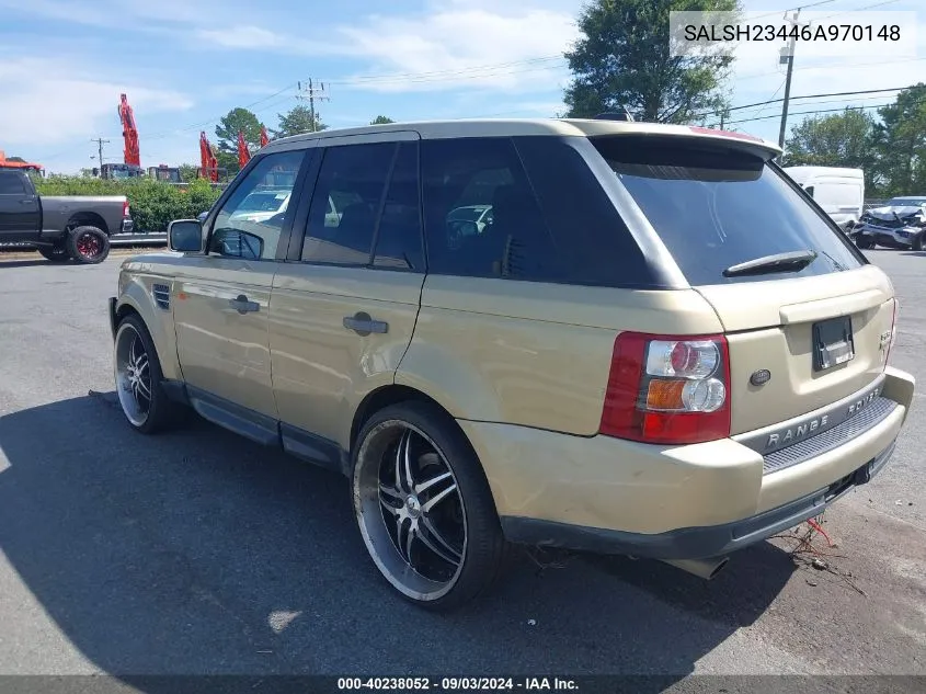 2006 Land Rover Range Rover Sport Supercharged VIN: SALSH23446A970148 Lot: 40238052