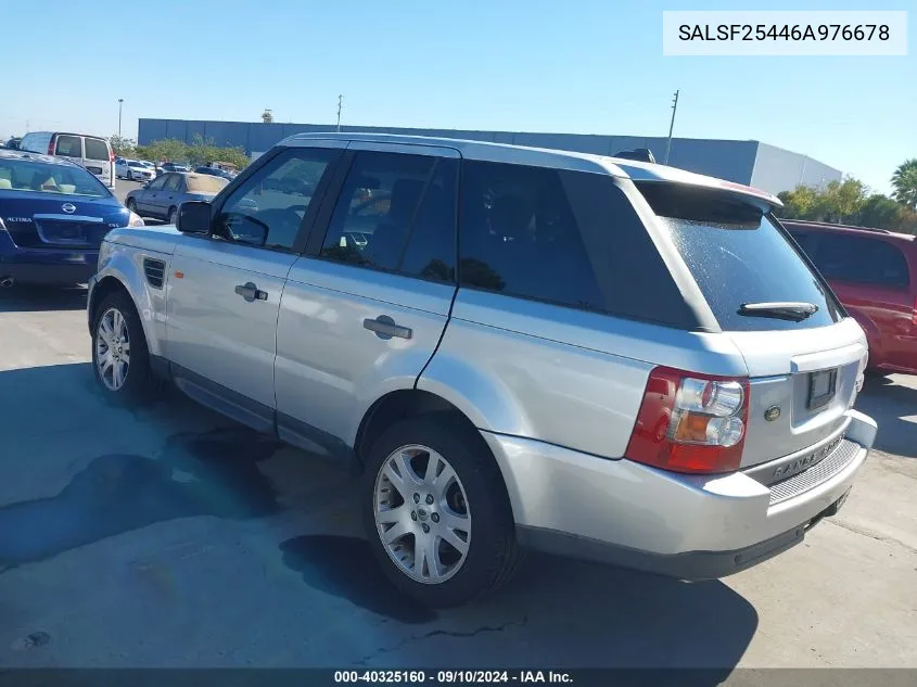 SALSF25446A976678 2006 Land Rover Range Rover Sport Hse