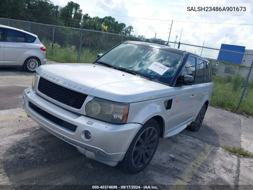 2006 Land Rover Range Rover Sport Supercharged VIN: SALSH23486A901673 Lot: 40374698