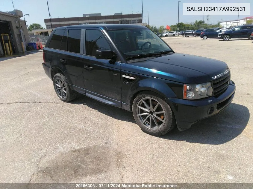 SALSH23417A992531 2007 Land Rover Range Rover Sport Supercharged