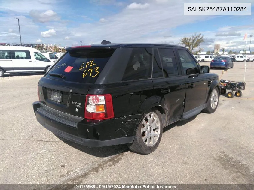 SALSK25487A110284 2007 Land Rover Range Rover Sport Hse