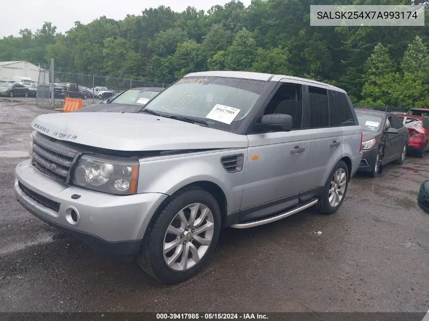 SALSK254X7A993174 2007 Land Rover Range Rover Sport Hse