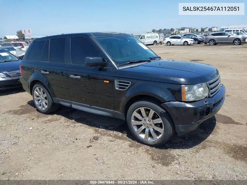 SALSK25467A112051 2007 Land Rover Range Rover Sport Hse