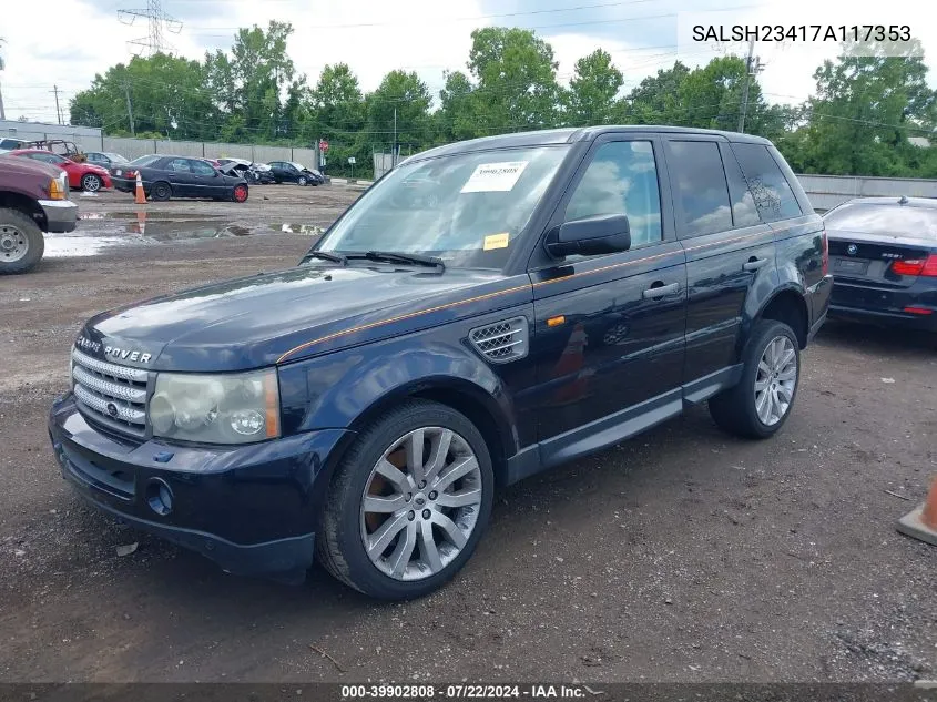 SALSH23417A117353 2007 Land Rover Range Rover Sport Supercharged