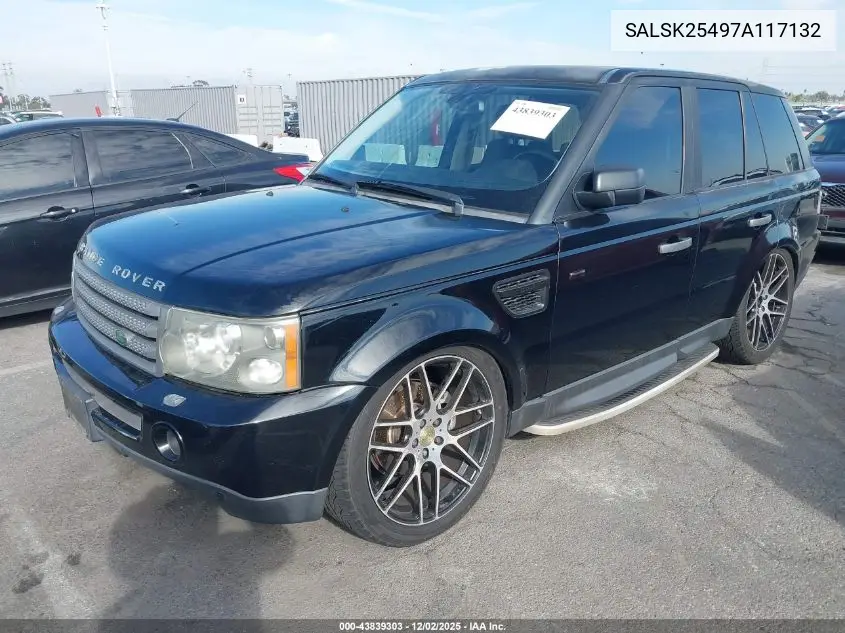 SALSK25497A117132 2007 Land Rover Range Rover Sport Hse