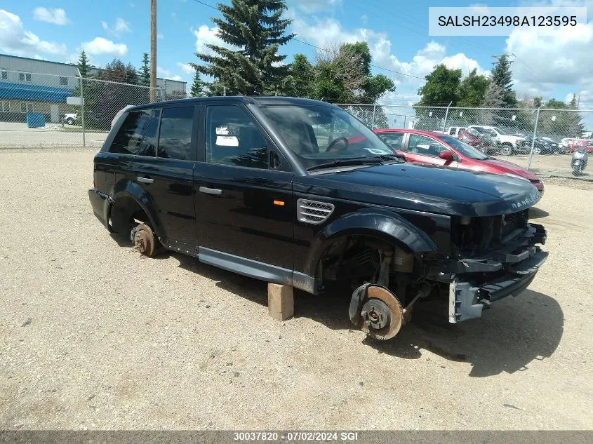 SALSH23498A123595 2008 Land Rover Range Rover Sport Supercharged