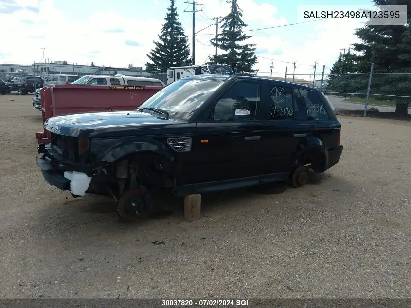 SALSH23498A123595 2008 Land Rover Range Rover Sport Supercharged