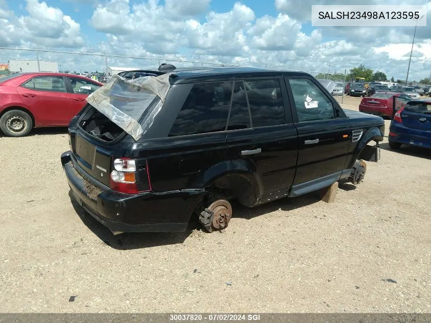 SALSH23498A123595 2008 Land Rover Range Rover Sport Supercharged