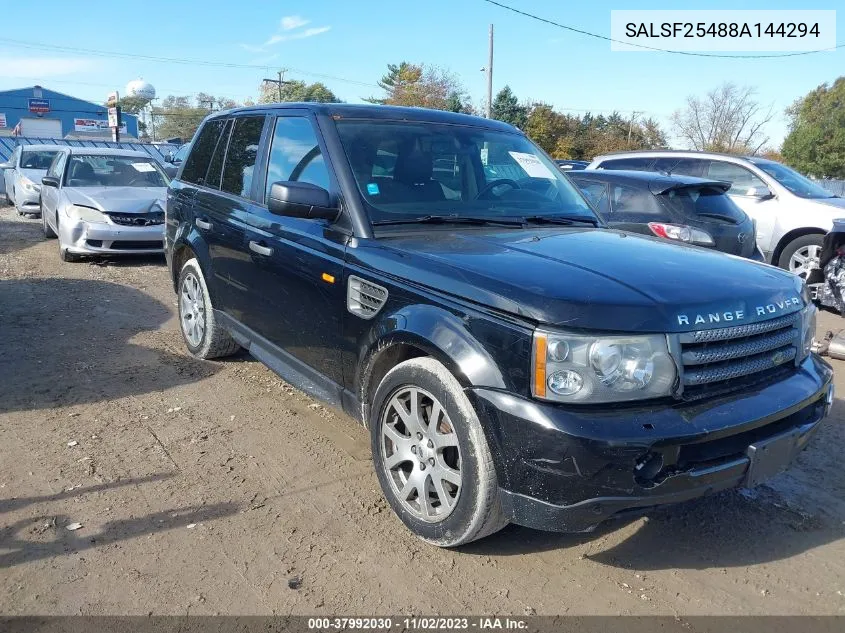 SALSF25488A144294 2008 Land Rover Range Rover Sport Hse