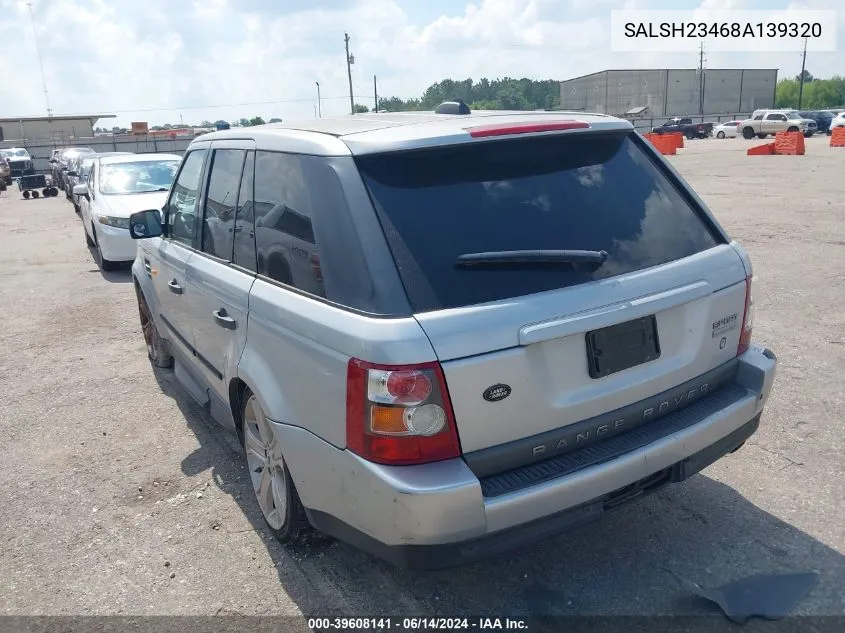 SALSH23468A139320 2008 Land Rover Range Rover Sport Supercharged