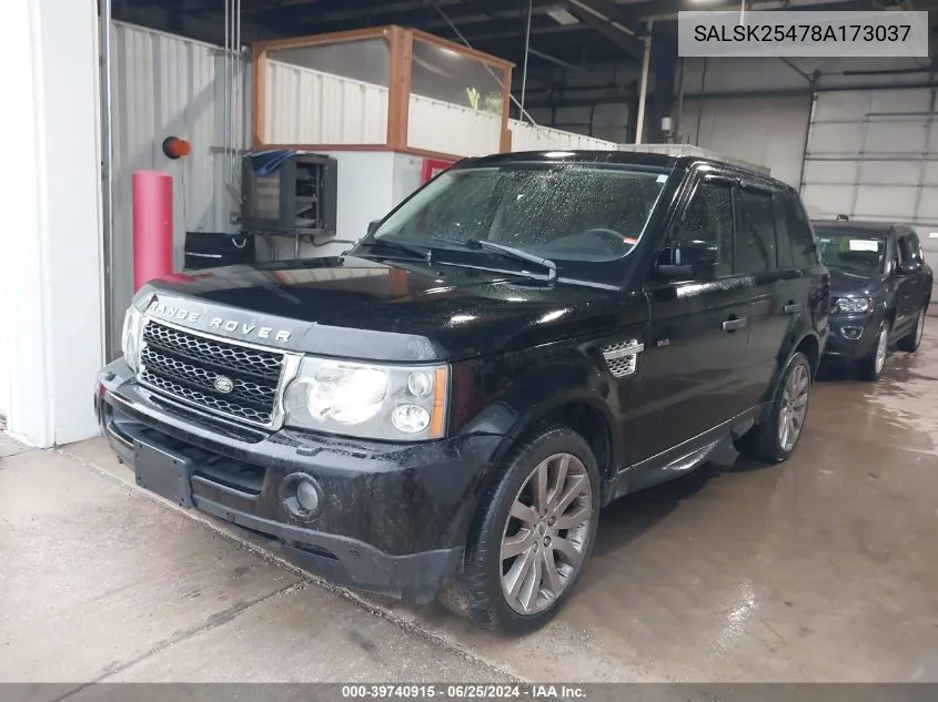 SALSK25478A173037 2008 Land Rover Range Rover Sport Hse