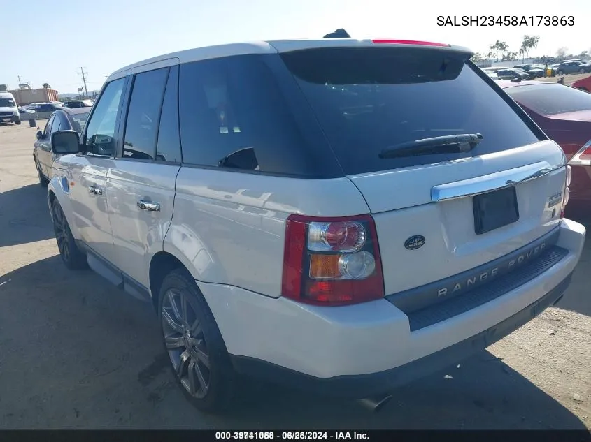 SALSH23458A173863 2008 Land Rover Range Rover Sport