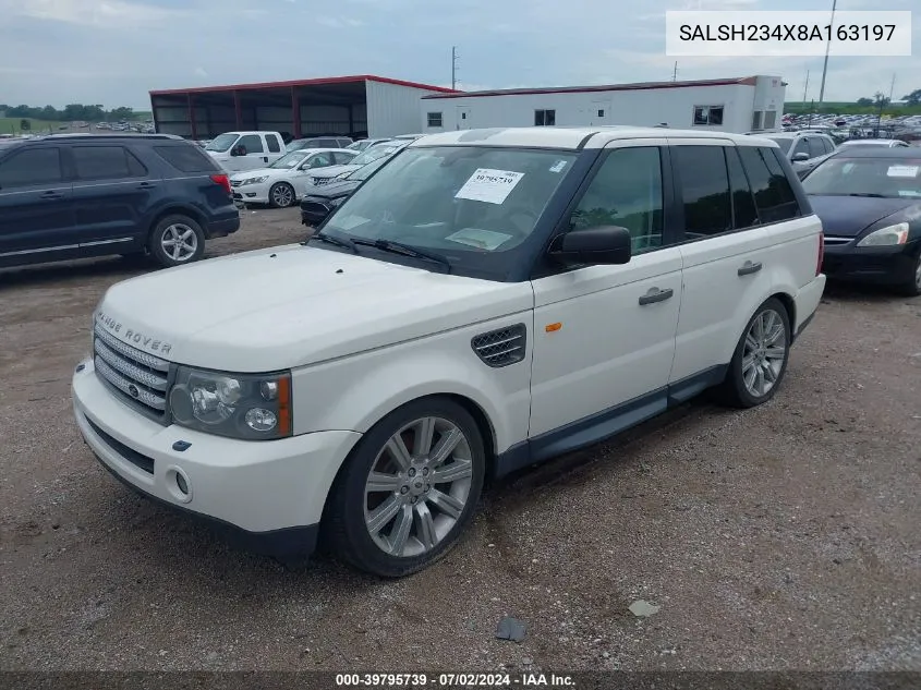 SALSH234X8A163197 2008 Land Rover Range Rover Sport Supercharged