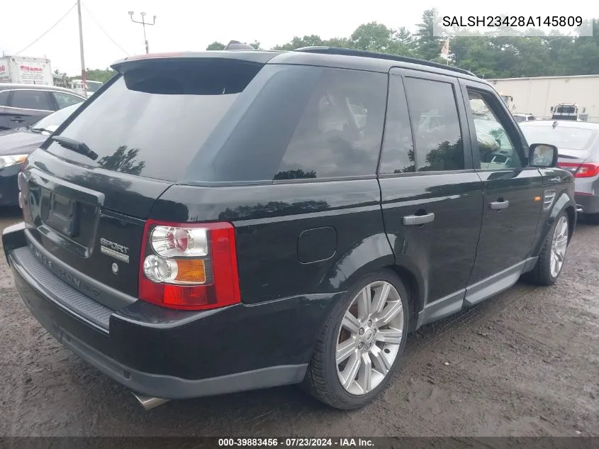 SALSH23428A145809 2008 Land Rover Range Rover Sport Supercharged