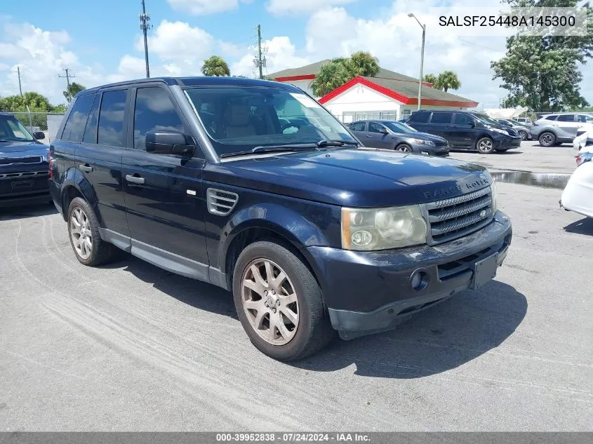 SALSF25448A145300 2008 Land Rover Range Rover Sport Hse