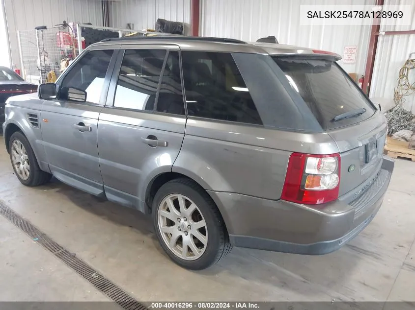 SALSK25478A128969 2008 Land Rover Range Rover Sport Hse