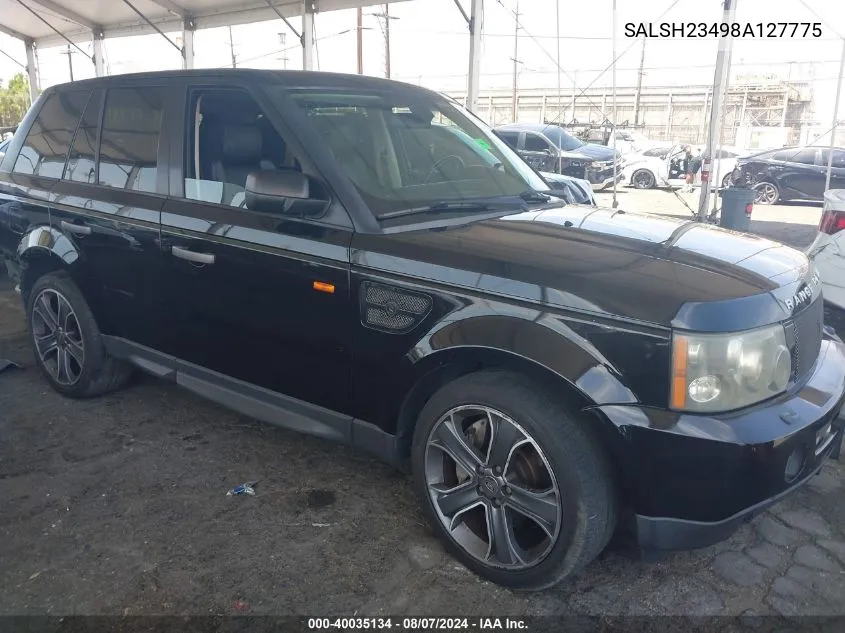 SALSH23498A127775 2008 Land Rover Range Rover Sport Supercharged