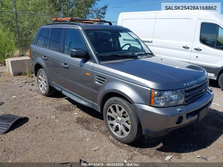 SALSK25428A168862 2008 Land Rover Range Rover Sport Hse