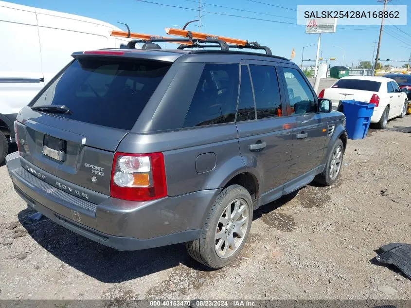 SALSK25428A168862 2008 Land Rover Range Rover Sport Hse