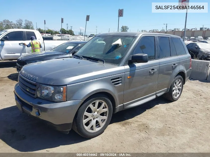 SALSF254X8A146564 2008 Land Rover Range Rover Sport Hse