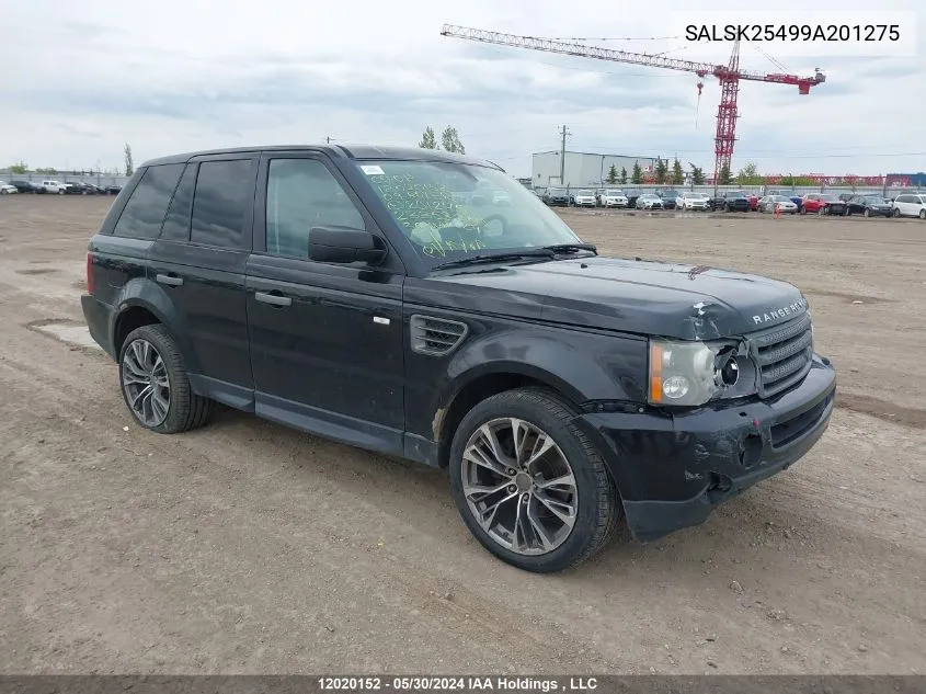 2009 Land Rover Range Rover Sport VIN: SALSK25499A201275 Lot: 12020152