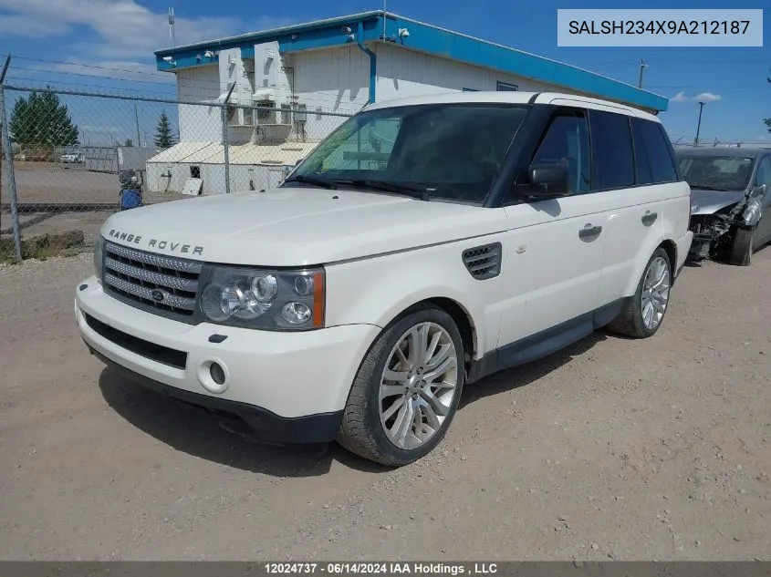 2009 Land Rover Range Rover Sport VIN: SALSH234X9A212187 Lot: 12024737