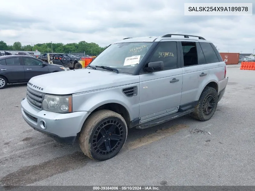 SALSK254X9A189878 2009 Land Rover Range Rover Sport Hse