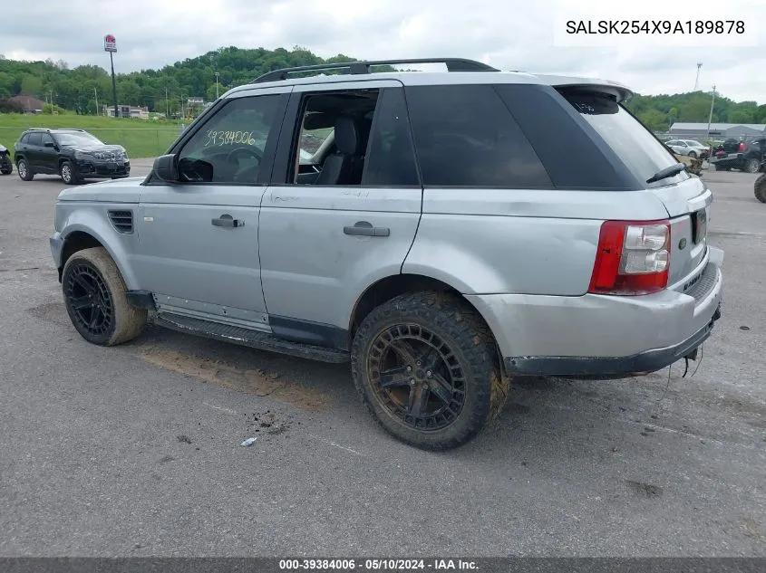 SALSK254X9A189878 2009 Land Rover Range Rover Sport Hse