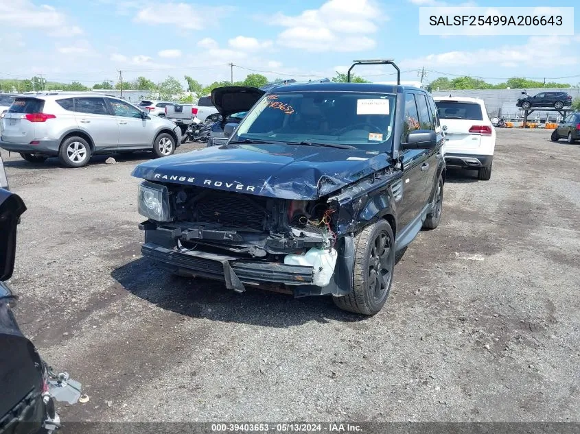 SALSF25499A206643 2009 Land Rover Range Rover Sport Hse