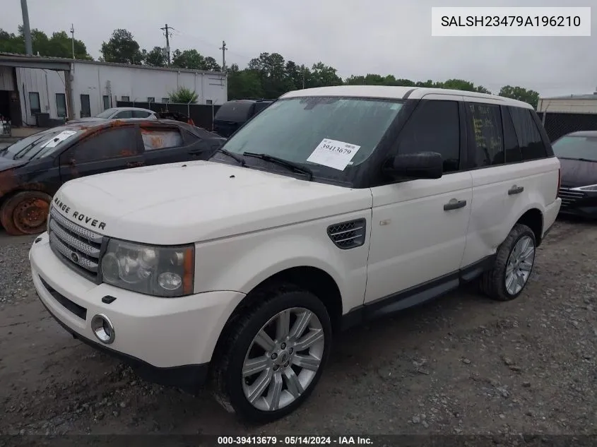 SALSH23479A196210 2009 Land Rover Range Rover Sport Supercharged