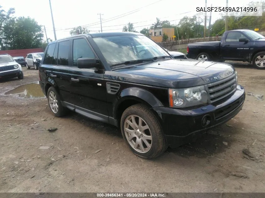 SALSF25459A214996 2009 Land Rover Range Rover Sport Hse