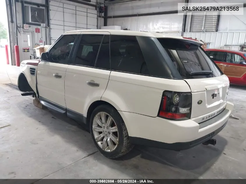 2009 Land Rover Range Rover Sport Hse VIN: SALSK25479A213568 Lot: 39502884