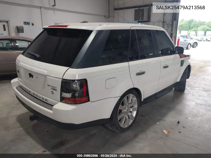 2009 Land Rover Range Rover Sport Hse VIN: SALSK25479A213568 Lot: 39502884