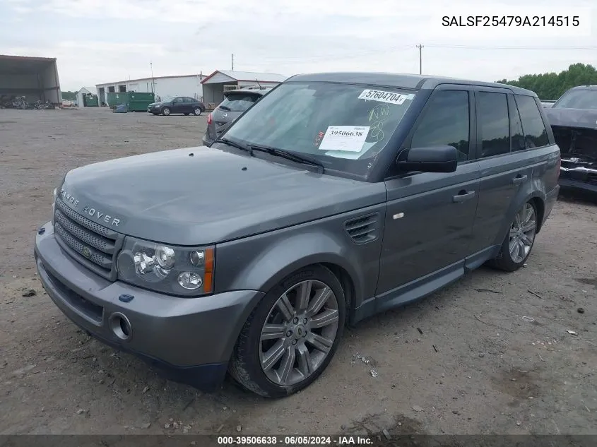 SALSF25479A214515 2009 Land Rover Range Rover Sport Hse