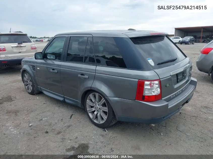 2009 Land Rover Range Rover Sport Hse VIN: SALSF25479A214515 Lot: 39506638