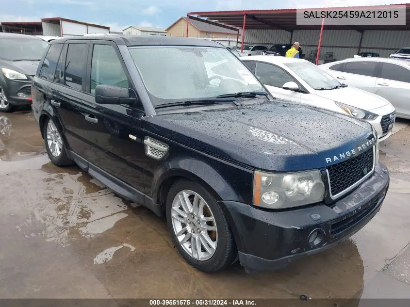 SALSK25459A212015 2009 Land Rover Range Rover Sport Hse