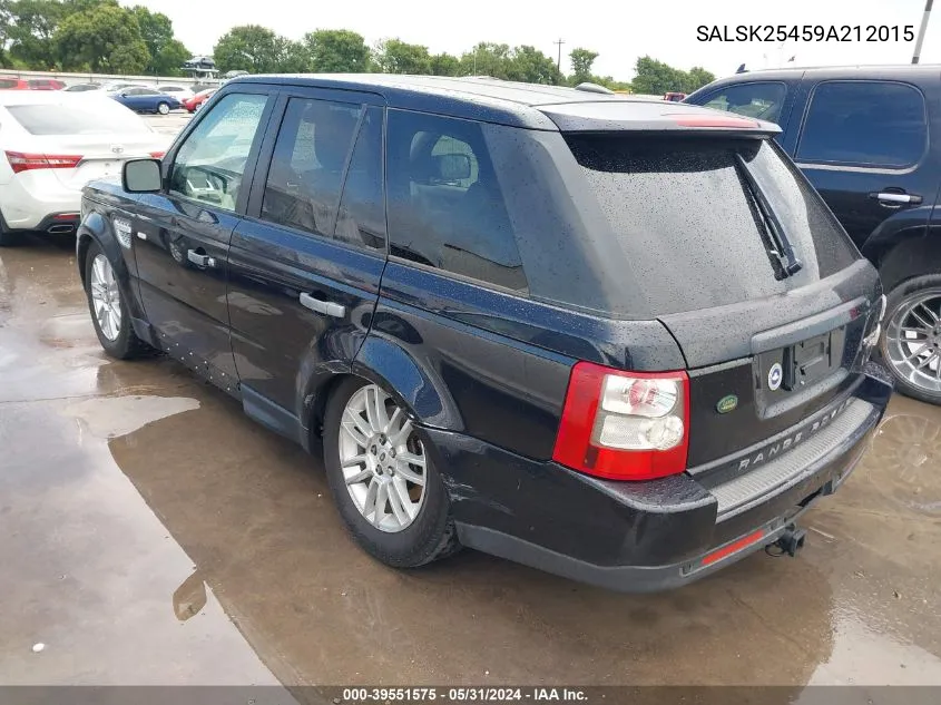 SALSK25459A212015 2009 Land Rover Range Rover Sport Hse