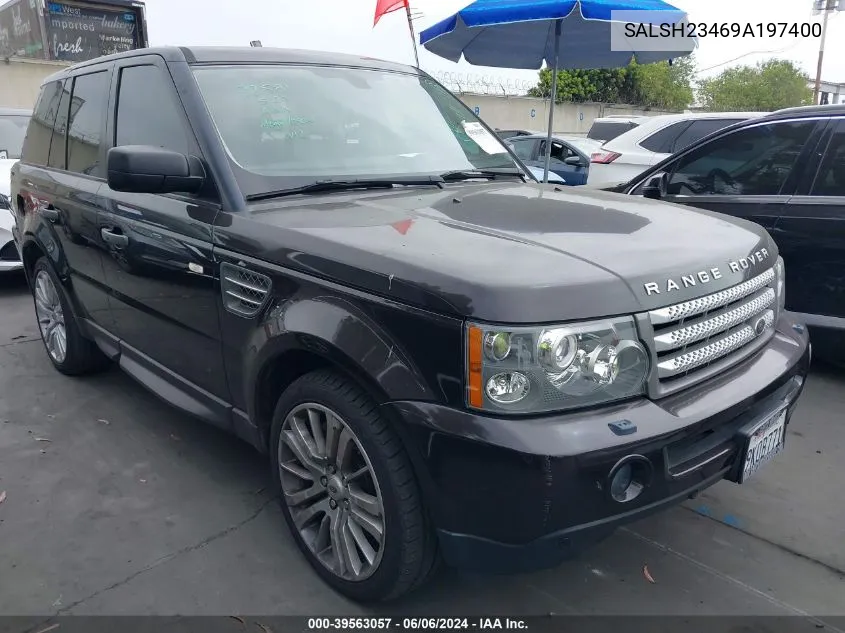 2009 Land Rover Range Rover Sport Supercharged VIN: SALSH23469A197400 Lot: 39563057