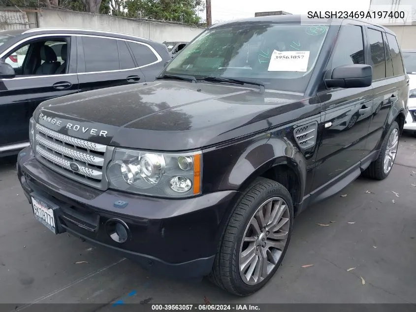 SALSH23469A197400 2009 Land Rover Range Rover Sport Supercharged