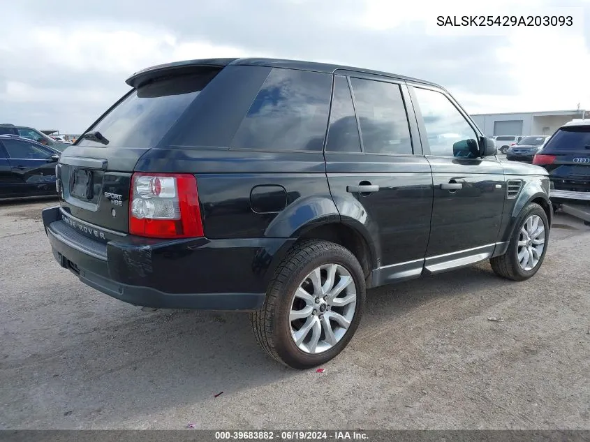 SALSK25429A203093 2009 Land Rover Range Rover Sport Hse