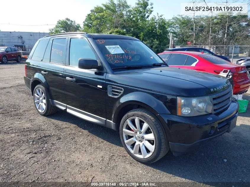 SALSF25419A199302 2009 Land Rover Range Rover Sport Hse