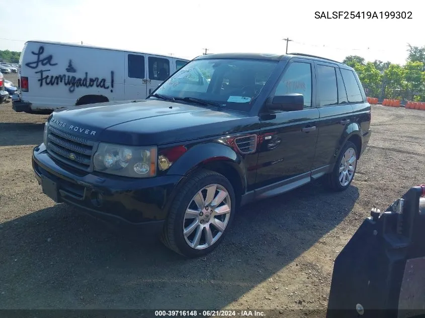 SALSF25419A199302 2009 Land Rover Range Rover Sport Hse