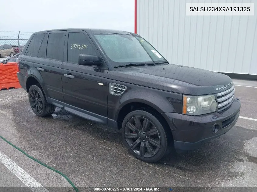 2009 Land Rover Range Rover Sport Supercharged VIN: SALSH234X9A191325 Lot: 39746275